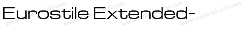 Eurostile Extended字体转换